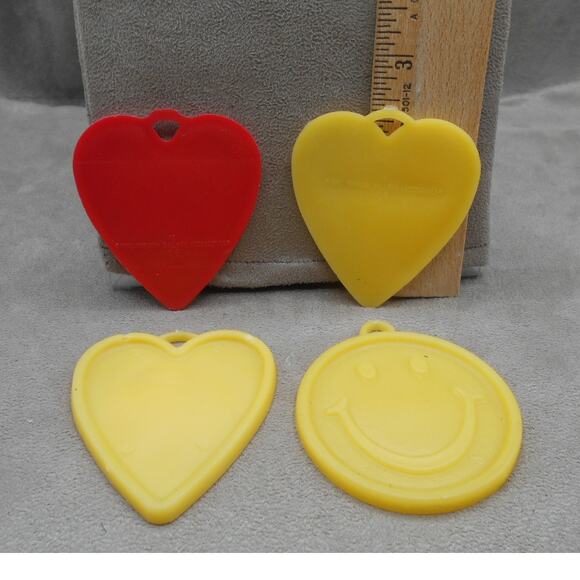 Vintage 1991 Zibi-Core Balloon Weight Lot: Teddy Bear, Star, Heart, Smiley - Picture 6 of 8